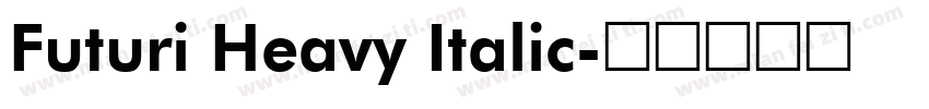 Futuri Heavy Italic字体转换